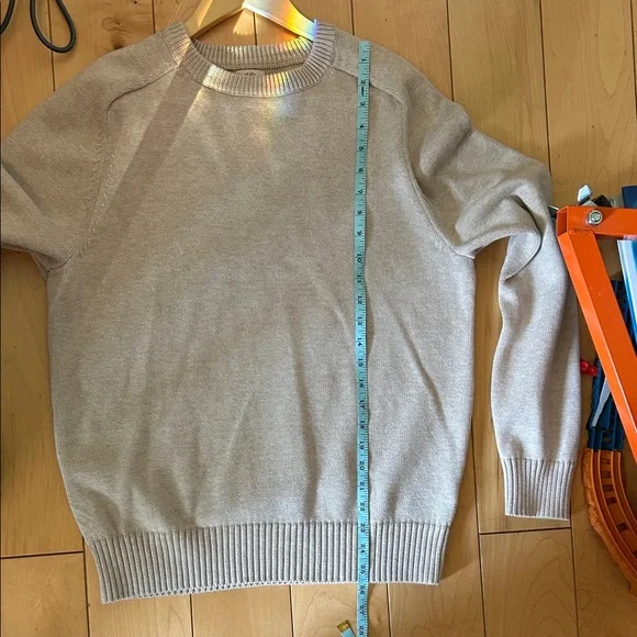 J. Crew Men's Heritage Cotton Crewneck Tan Sweater Size M - Picture 7 of 8